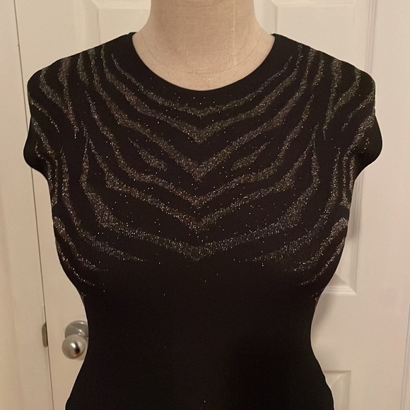 RVN black and silver skater dress - Picture 4 of 11